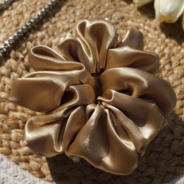 Vanilla Satin Scrunchie - Image 2