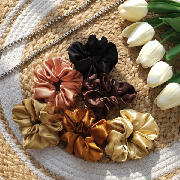 premium satin scrunchies