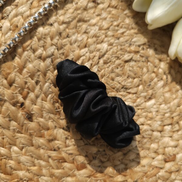 Black Satin French Barrette - Image 2