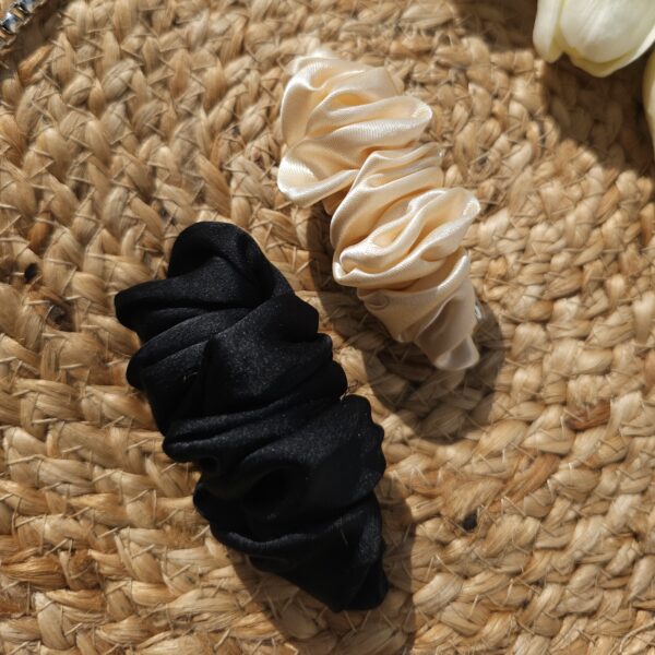 trendy satin french hair clips