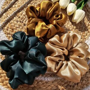 premium satin scrunchies