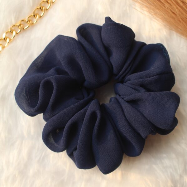 fluffy georgette scrunchies