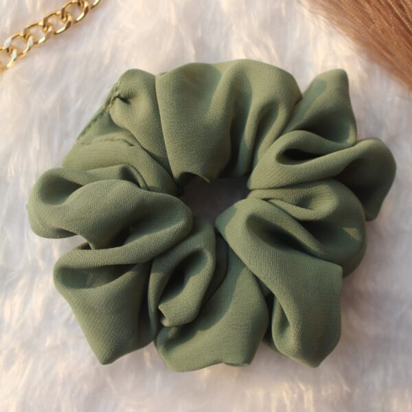 fluffy georgette scrunchies