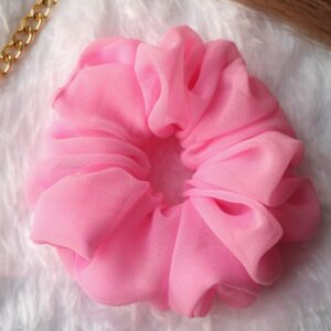 fluffy georgette scrunchies