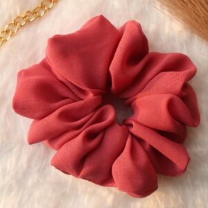 fluffy georgette scrunchies