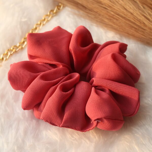 fluffy georgette scrunchies