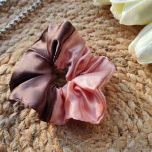 trendy dual tone scrunchies