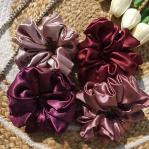 Hair Breakage with Luxurious Satin Scrunchies