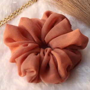 fluffy georgette scrunchies