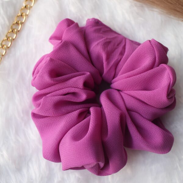 fluffy georgette scrunchies