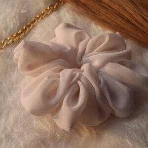 fluffy georgette scrunchies