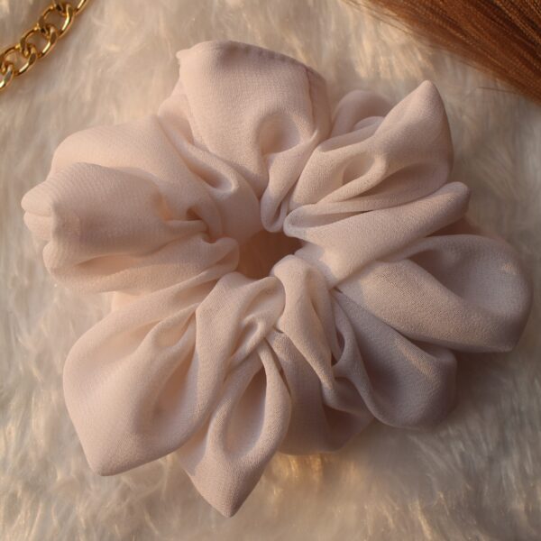 fluffy georgette scrunchies