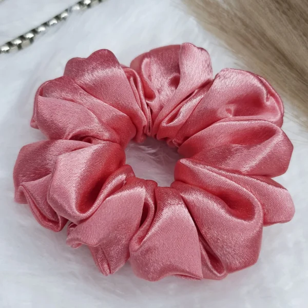 Barbie Pink Satin Scrunchie - Image 2