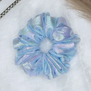 holographic metallic scrunchies