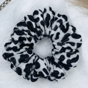 Printed velvet high premium quality velvet scrunchies