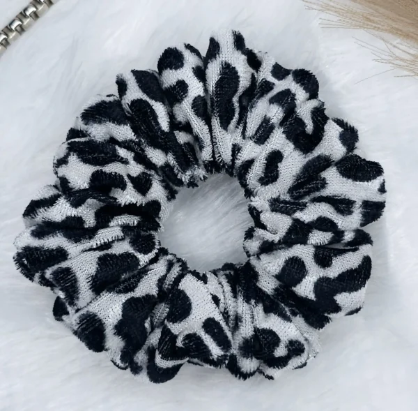 Printed velvet high premium quality velvet scrunchies